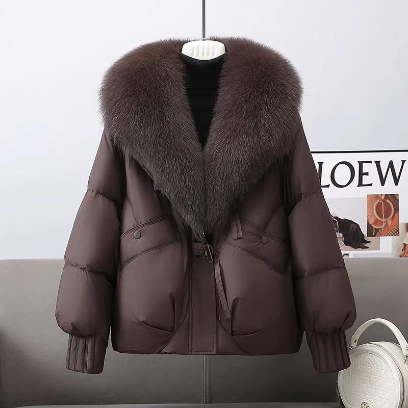 超好看爆款2024冬季新款海宁皮草保暖羽绒服11451-洋阳