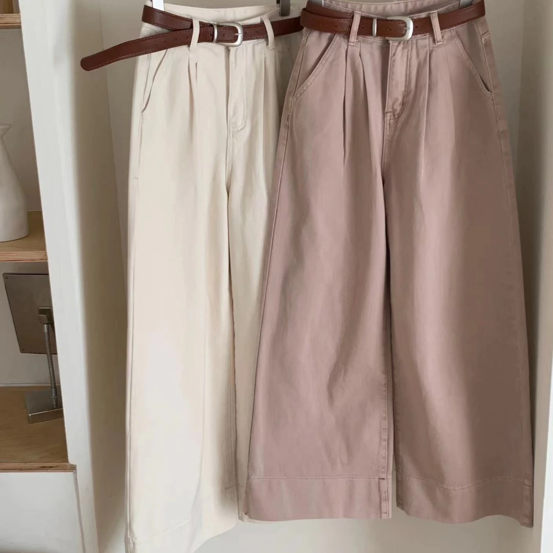 66269两色休闲阔腿裤