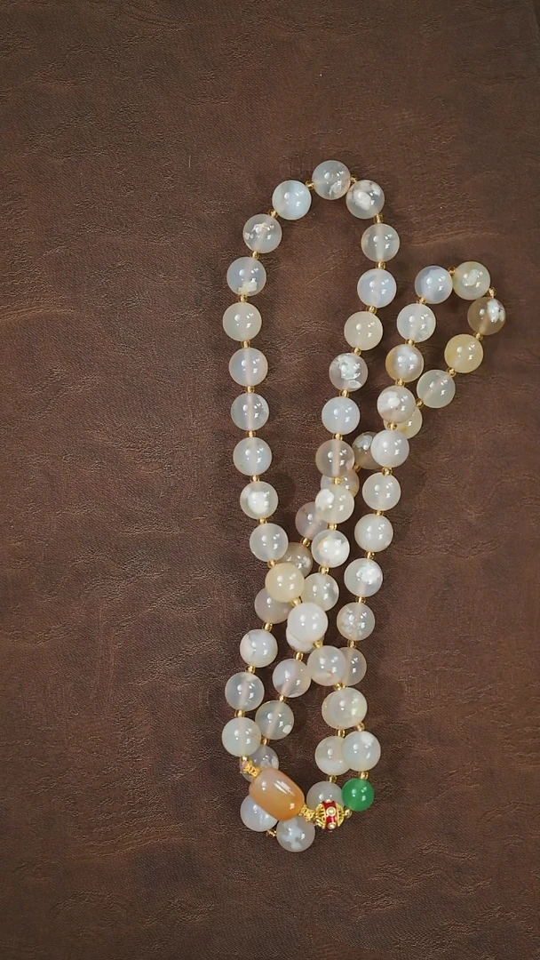 玛瑙/玉髓项链未镶嵌樱花玛瑙@@x678