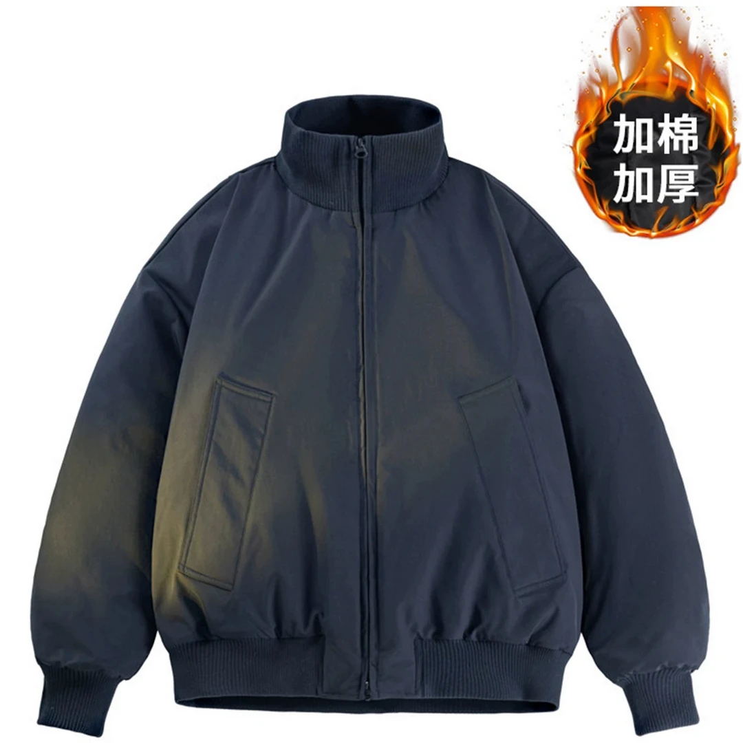 【现货+运费险】冬季美式立领飞行男女三防加棉加厚保暖棉服夹克