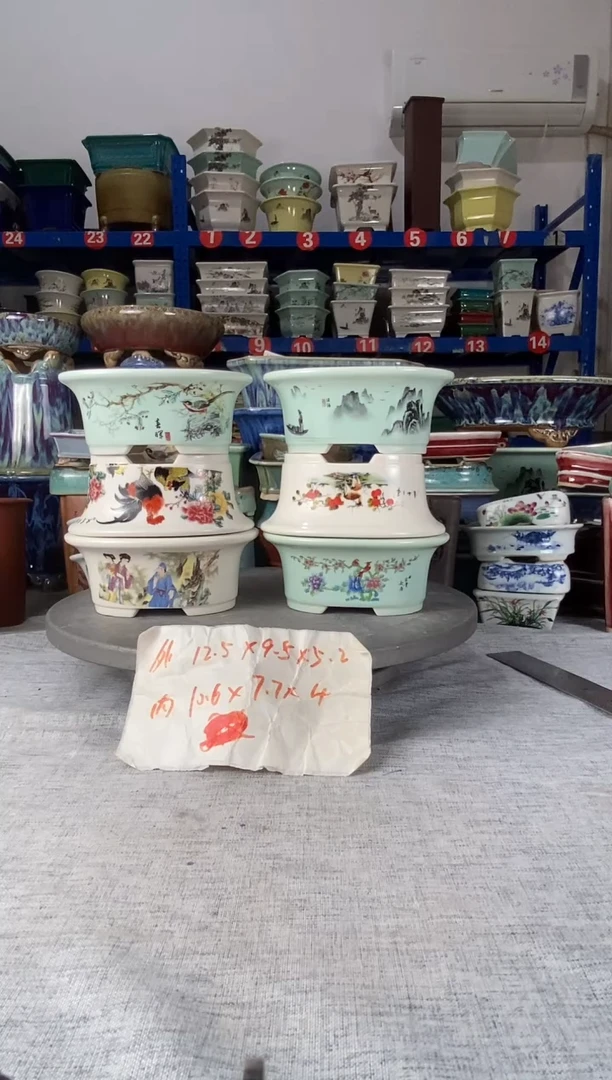 92655六只椭圆花盆