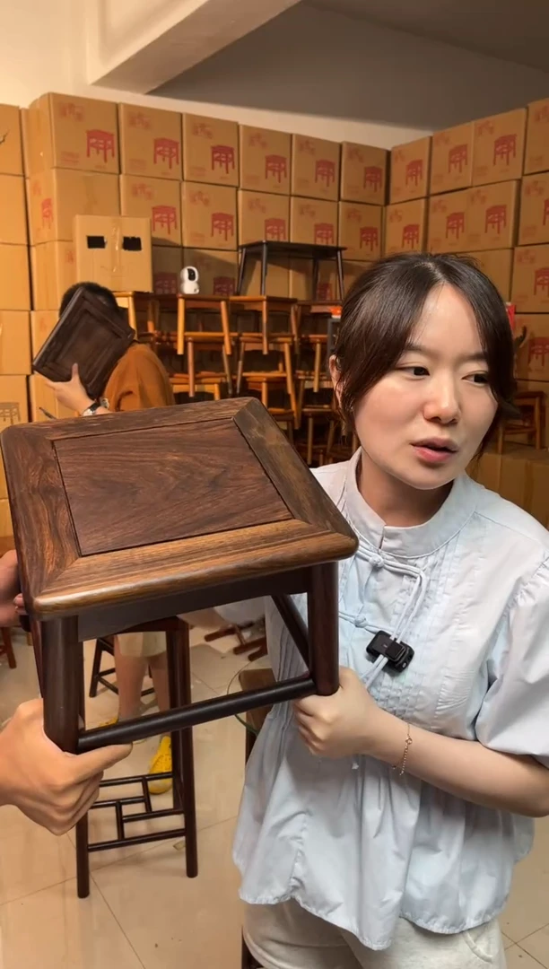 花梨木类柬埔寨黑酸枝高档富贵凳