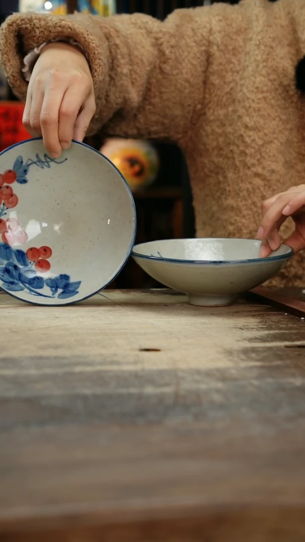 【闪购商品】瓷片景德镇纯手工釉下彩精品餐具