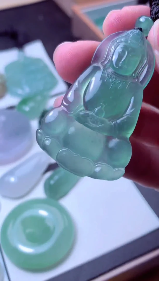 颈饰未镶嵌翡翠天然A货翡翠