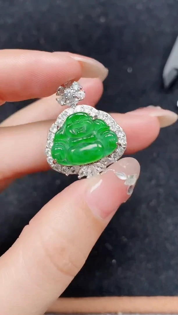 颈饰未镶嵌翡翠天然A货翡翠，保A保真