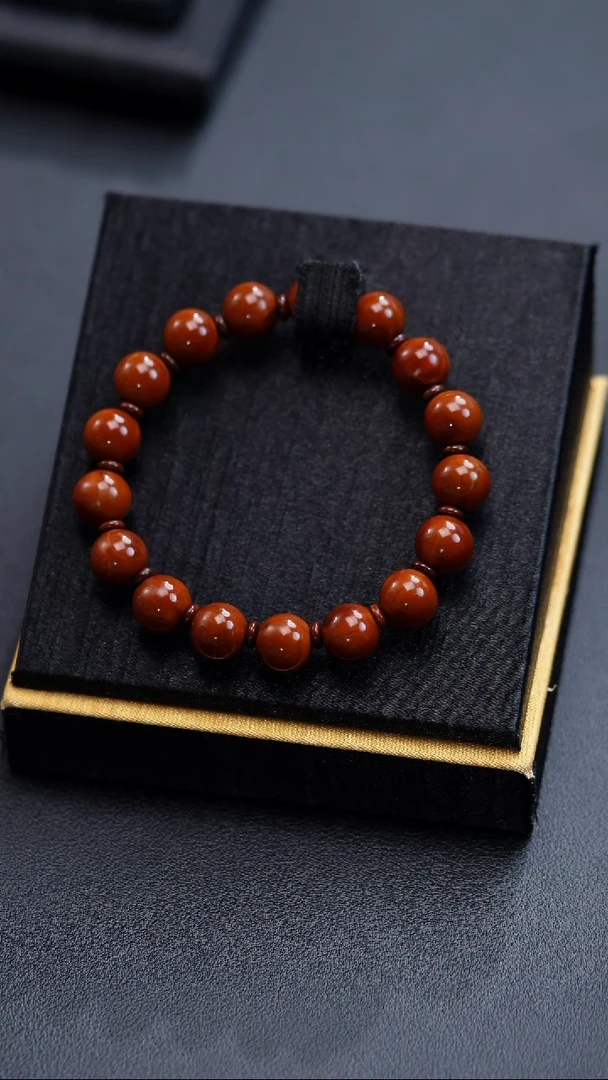 手串橄榄核正圆光珠11