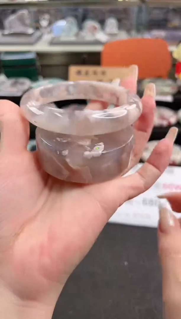 未镶嵌手镯石英质玉63圈口（赠品镯心）s98358
