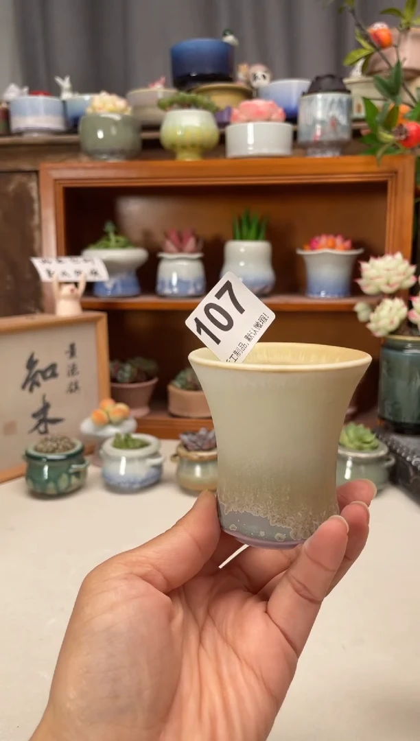 瓷片107知木小芳花盆编号