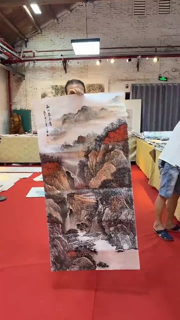 国画国画字画小姐姐真好看