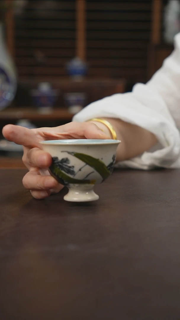 杯景德镇陶瓷杯碗柴烧多人