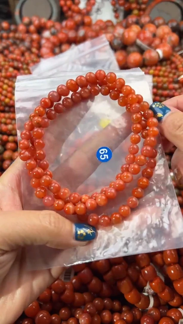 未镶嵌手串南红玛瑙6+