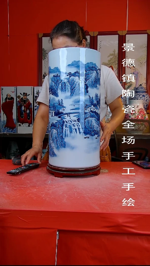 摆件手景德镇陶瓷 全场手工绘