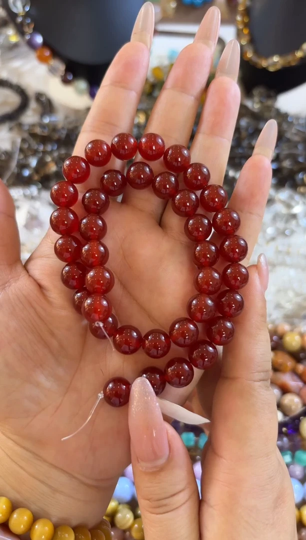 未镶嵌玛瑙/玉髓珠宝半成品7A红玛瑙卡10