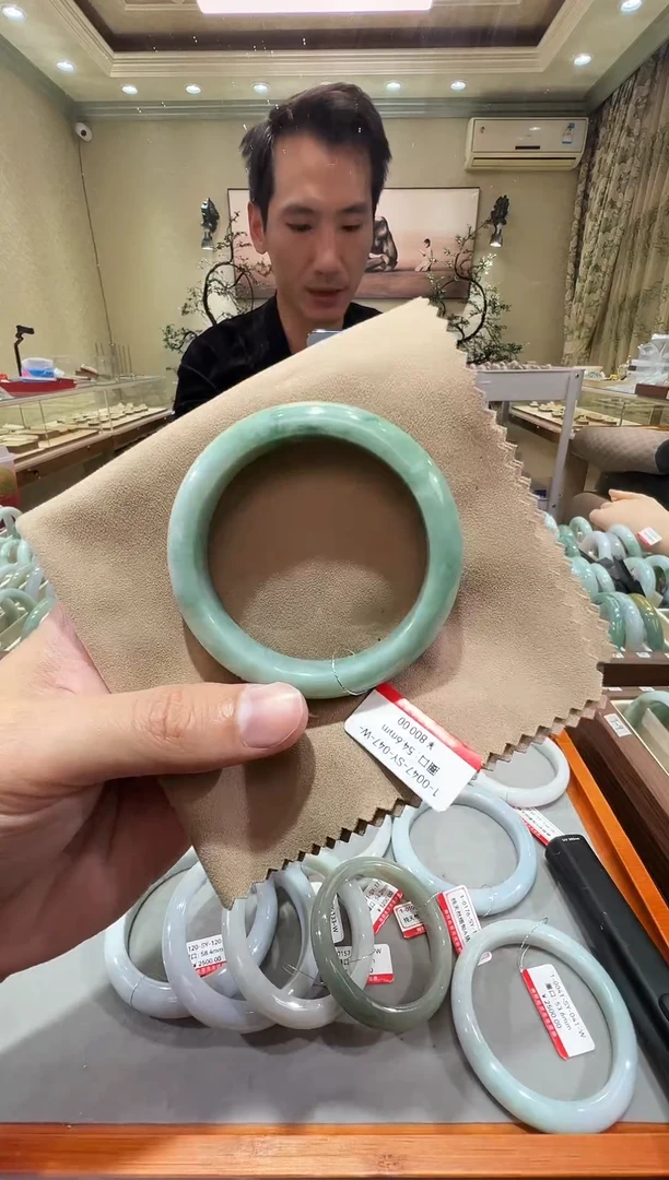 未镶嵌手镯翡翠-纯天然缅甸A货翡翠手镯-54-55mm-1-47号