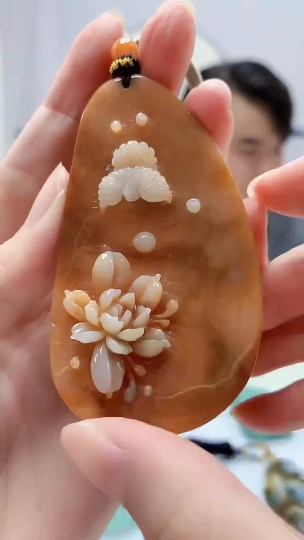 定制翡翠未镶嵌5060zm-毛货挂件9