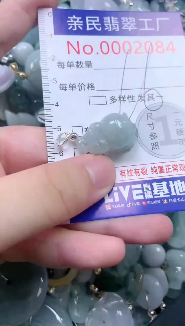 翡翠未镶嵌吊坠(不含链)2084