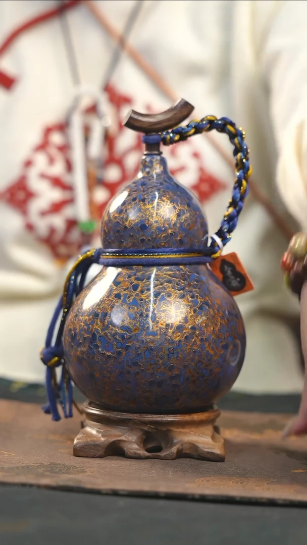 【闪购商品】RC165漆艺酒葫芦不包手串及旋转底座