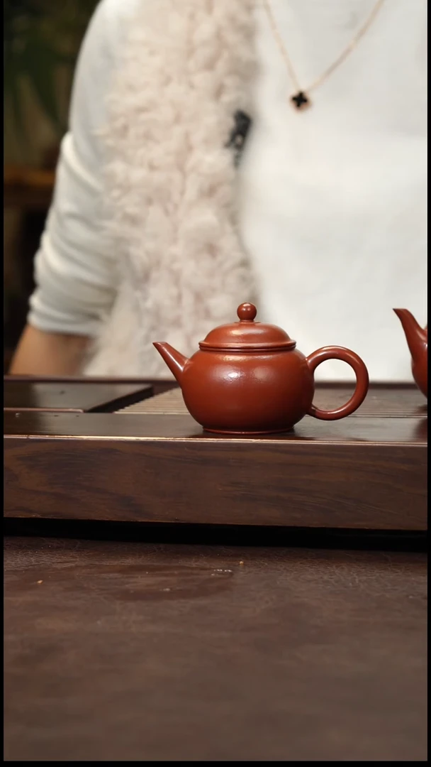茶壶紫砂朱泥小水平100cc左右