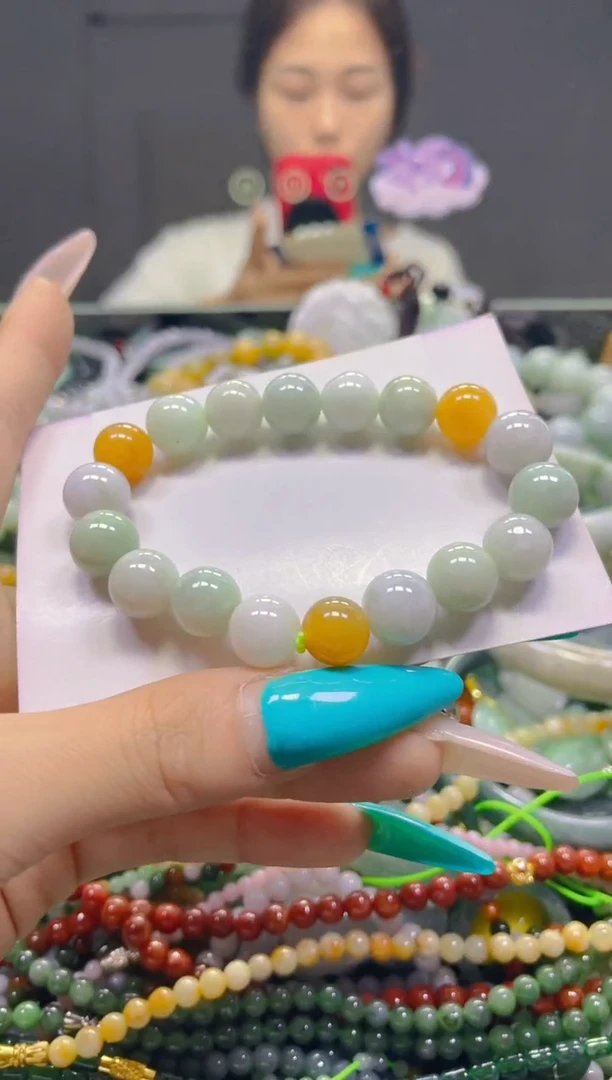 颈饰未镶嵌翡翠10MM/J/翡翠A货，一件也是批发价