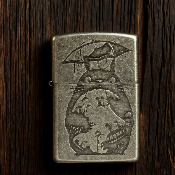ZIPPO/之宝【古银龙猫】之宝煤油防风打火机送礼物DYH1X1M1立体男士