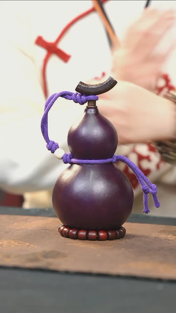 【闪购商品】RZ262大漆酒葫芦不包手串及旋转底座