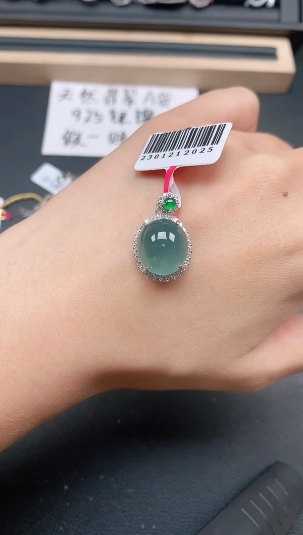 银S925镶嵌戒指翡翠11111