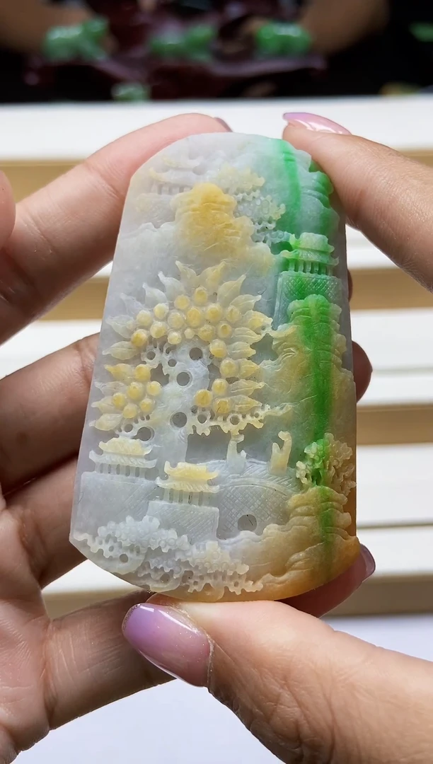 未镶嵌挂件翡翠翡翠A货