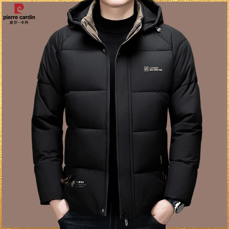 皮尔卡丹冬季爆款高档男士休闲加厚棉服可拆卸帽男款棉衣外套棉袄
