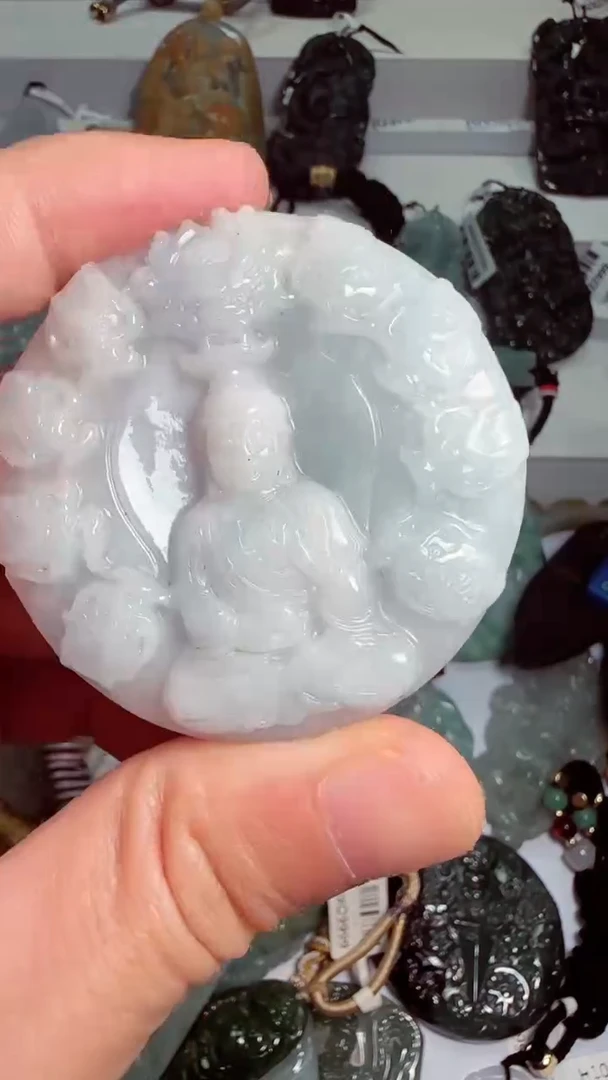 翡翠未镶嵌吊坠(不含链)天然缅甸A货翡翠