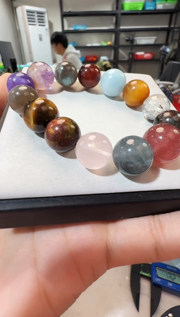 未镶嵌手链水晶晶1285 约13-14mm