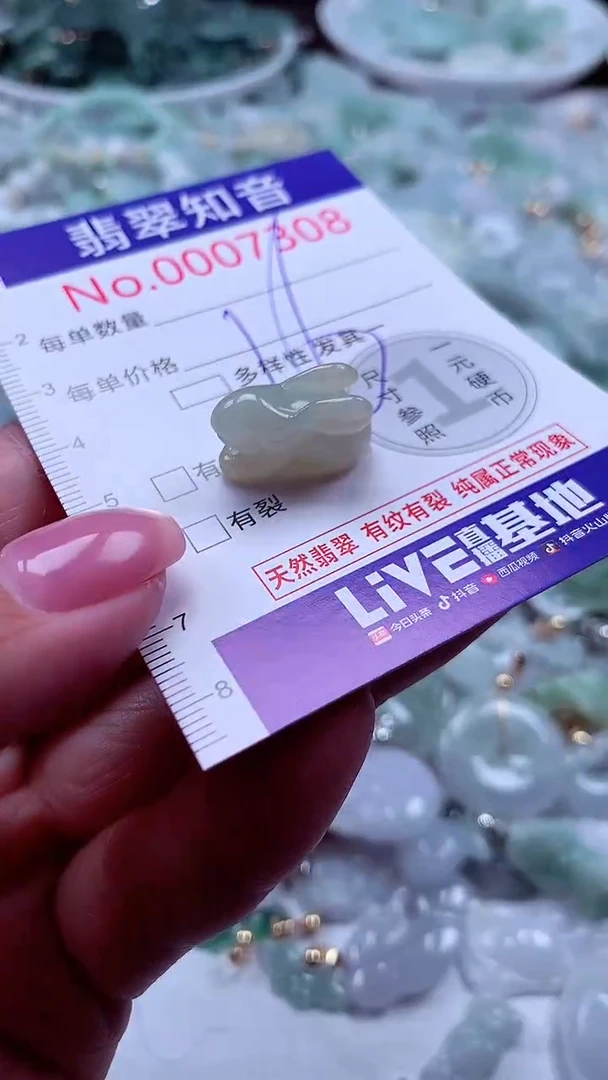 吊坠(不含链)未镶嵌翡翠7308