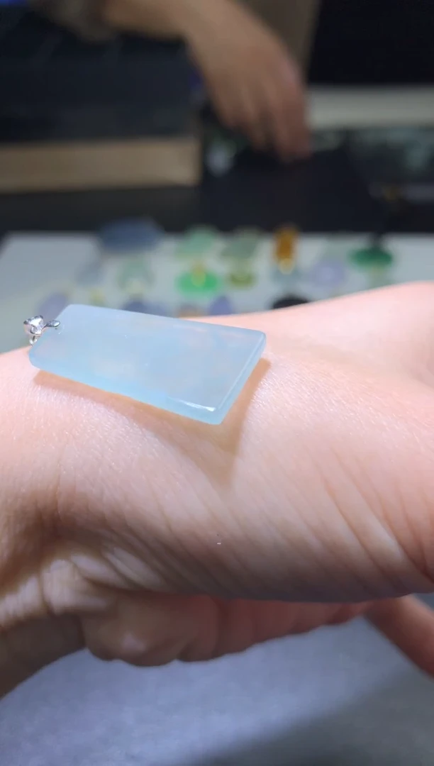 银S925镶嵌定制翡翠毛货