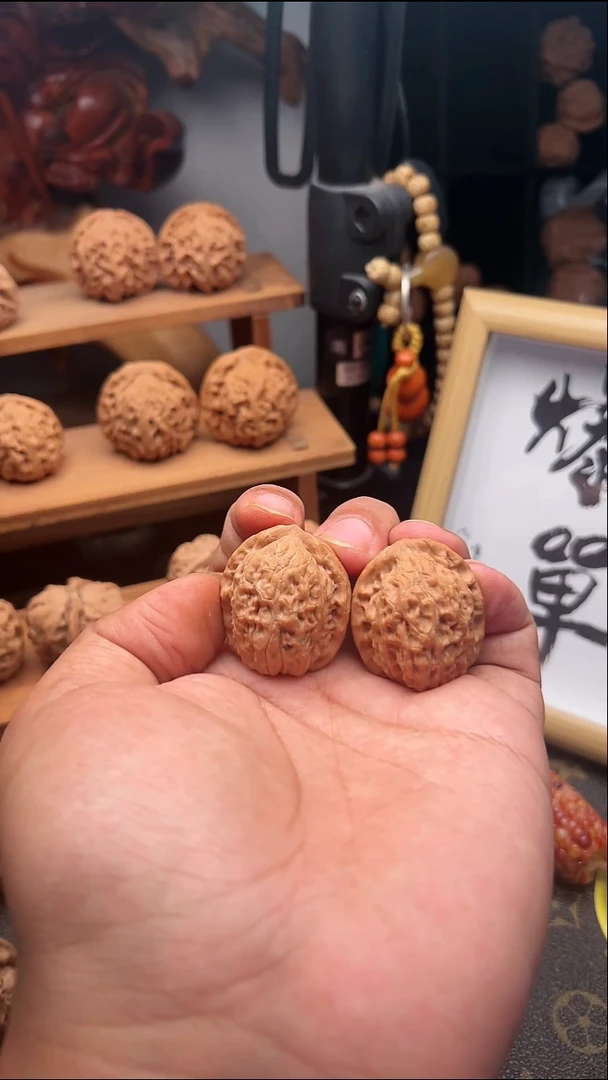 吊坠文玩核桃乾隆帽32