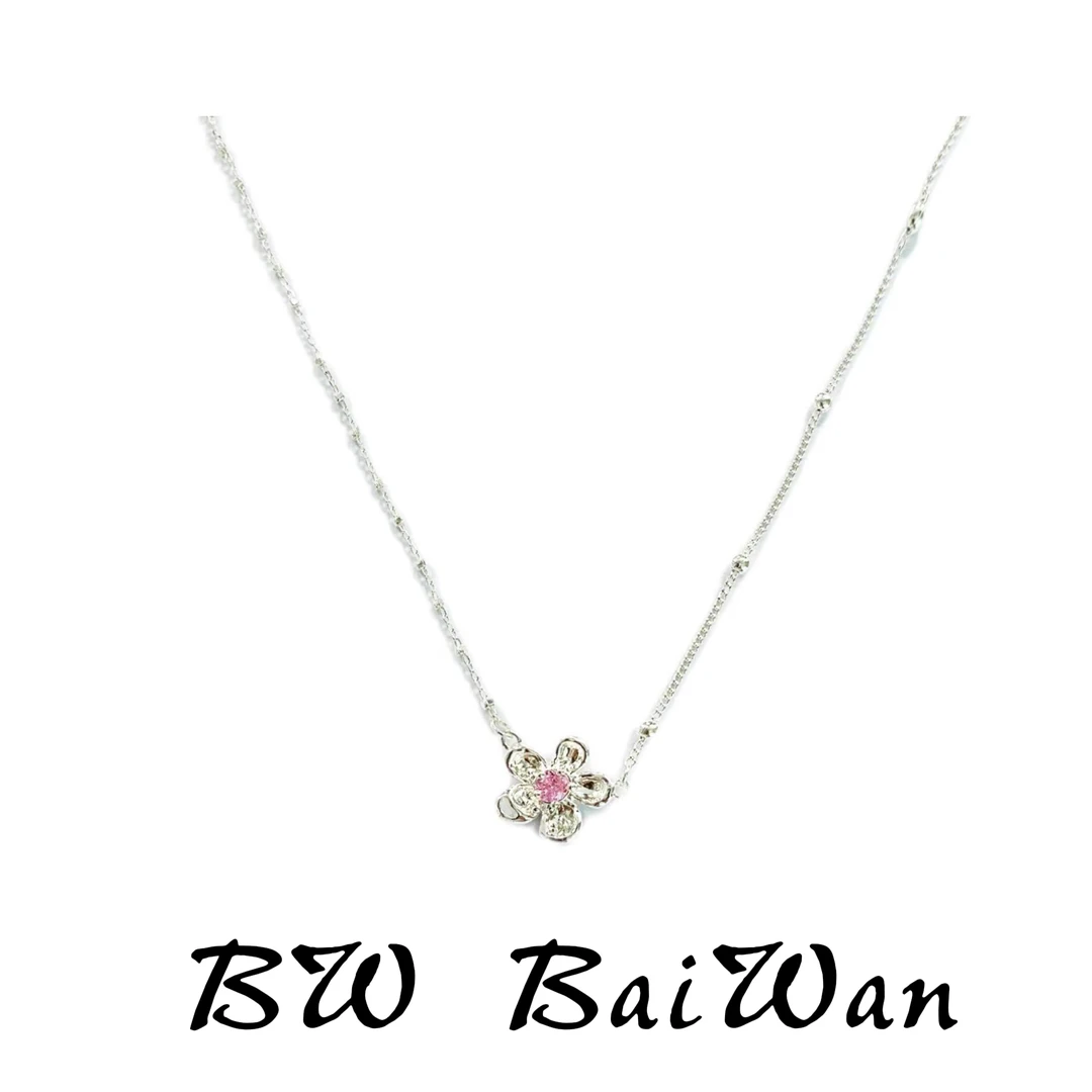 合金项链 Bai wan 秋水伊人 011小清新花瓣项链