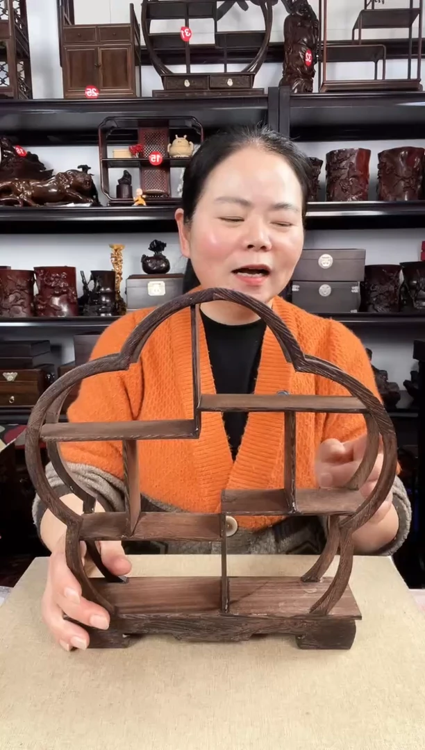 木梅花博古架老李红木工艺品