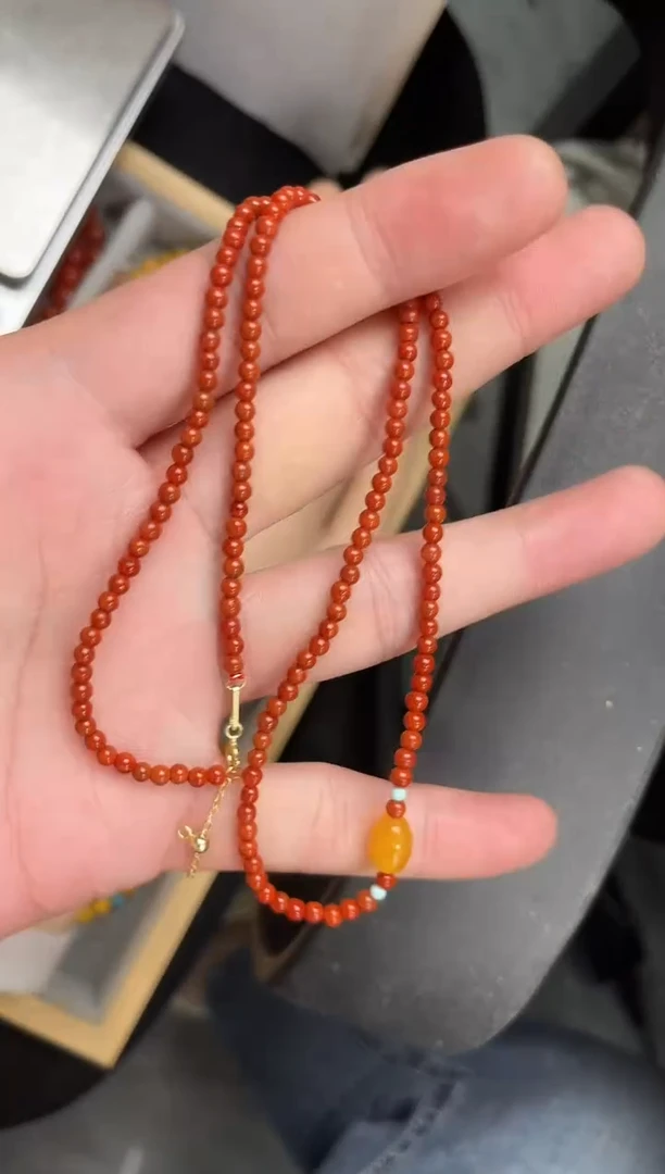 南红玛瑙未镶嵌项链南红项链QF-D25（多样性发一）