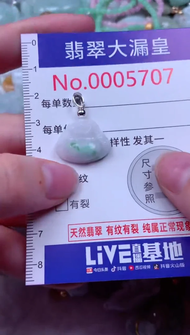 吊坠(不含链)未镶嵌翡翠5707