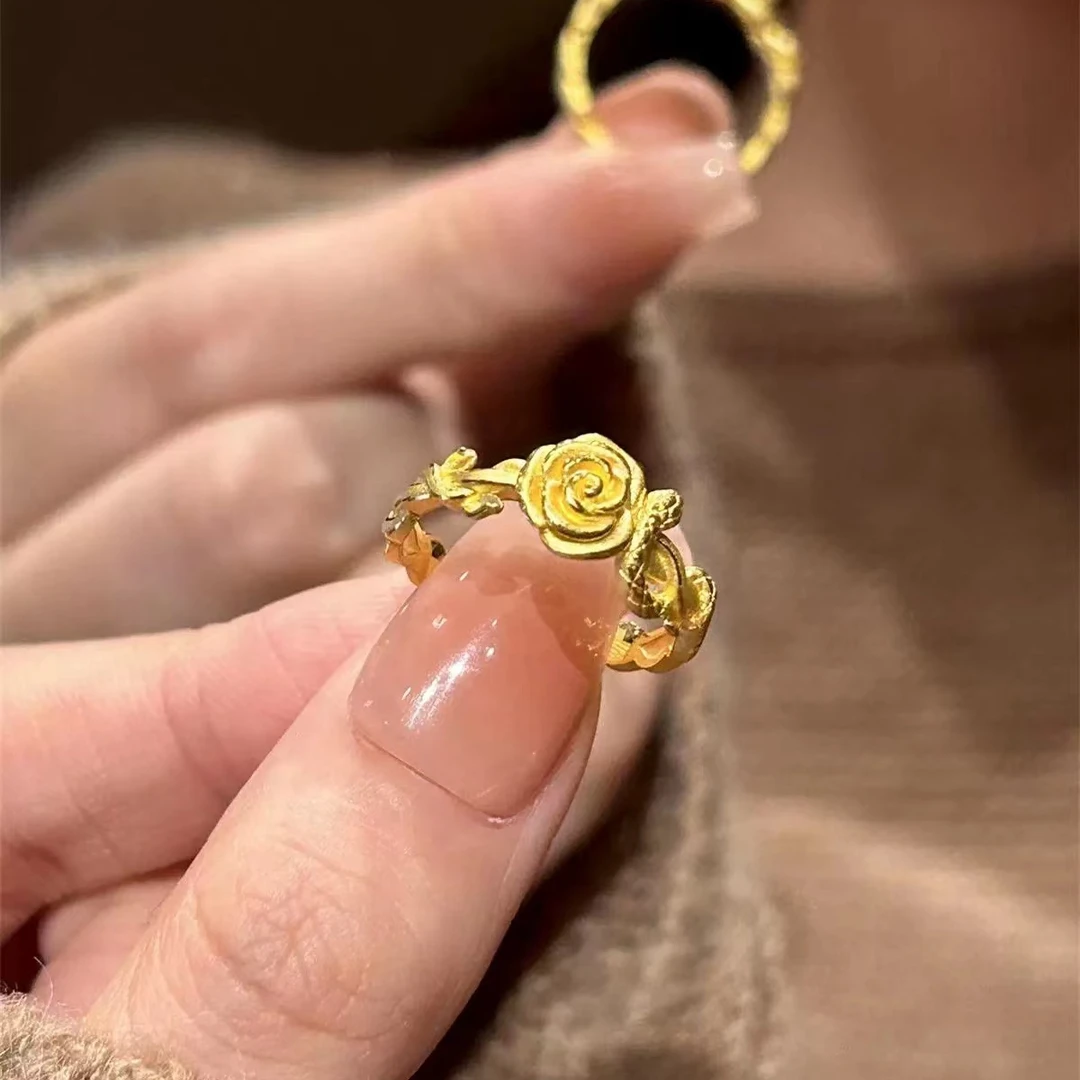 铜合金戒指 【顺丰配送，明天到家】灵蛇戒指女轻奢小众精致蛇形缠绕戒指环