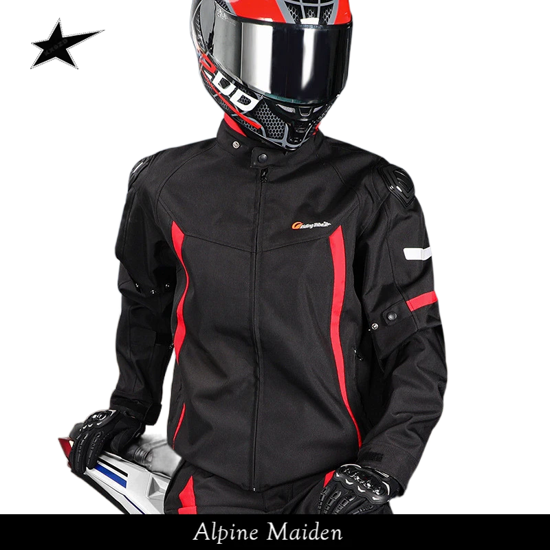 A星Alpine Maiden冬季摩托车骑行服男女赛车裤防摔防水机车服套装