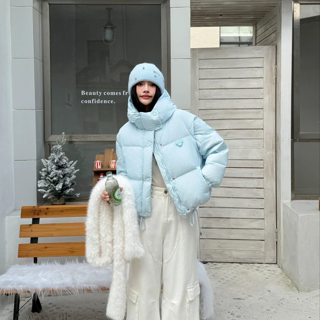 2024新款女装羽绒服一件过冬可拆卸袖一衣两穿韩版休闲甜美ins风