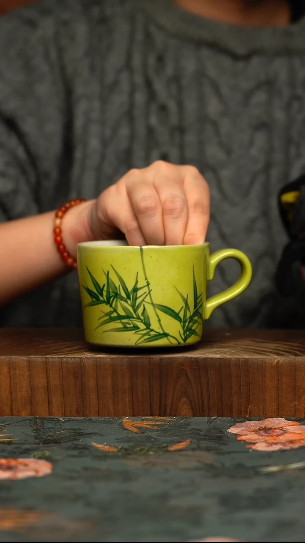 瓷片釉下彩手工手绘同款陶器