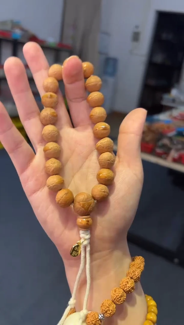 吊坠菩提根/象牙果   12mm【精工】凤眼手持