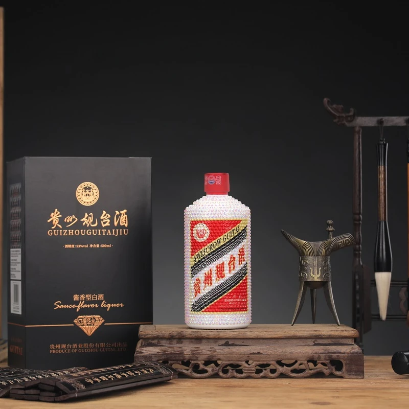 规台出口奢华水晶版酒 酱香型 53度500ml*1瓶【自营】53%Vol