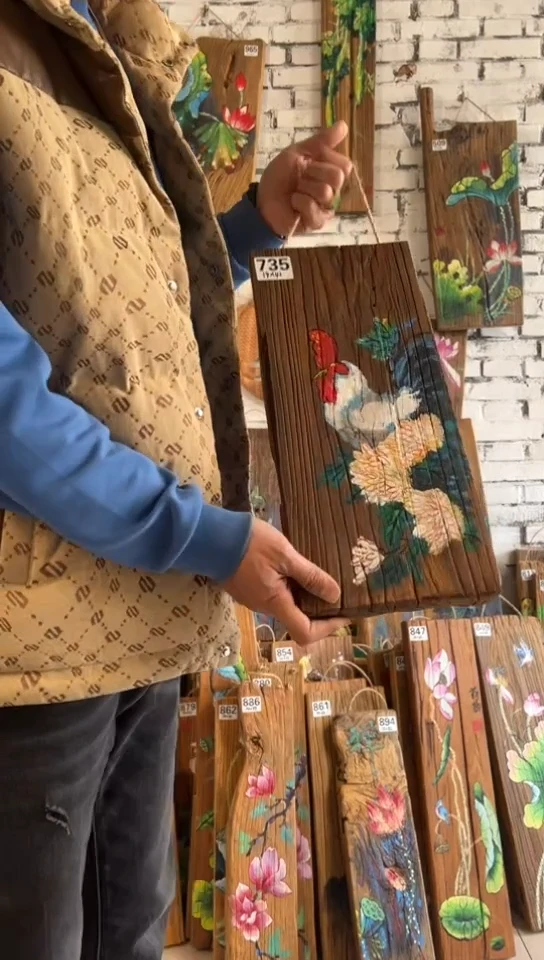 【闪购商品】桃核吊坠735号门板画