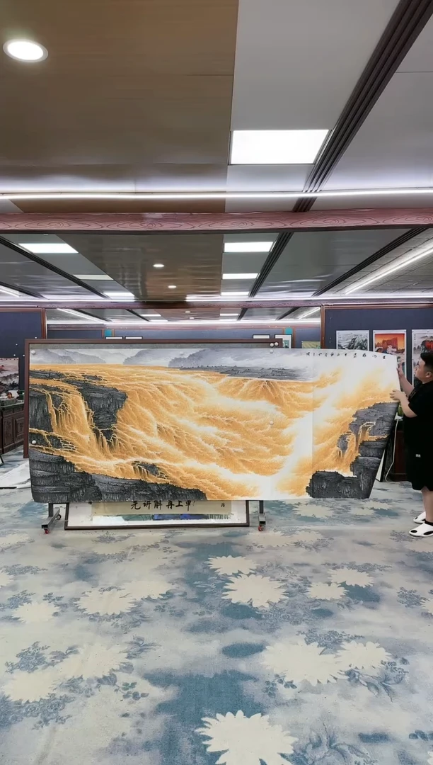 绘画W-张伦玉-大丈二-山水国画