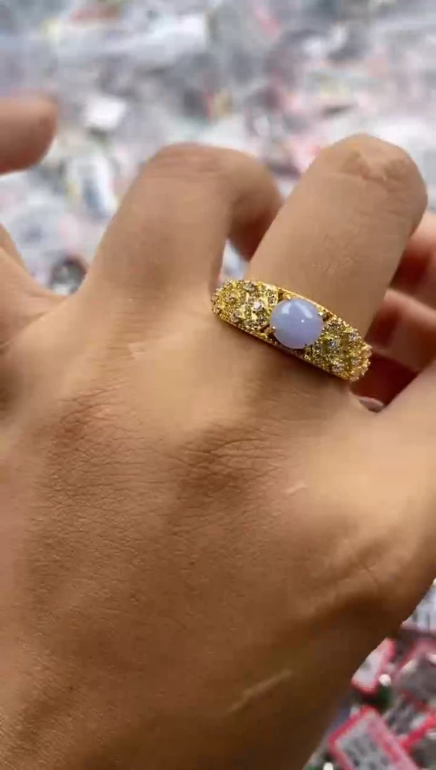 银S925镶嵌戒指翡翠555                6