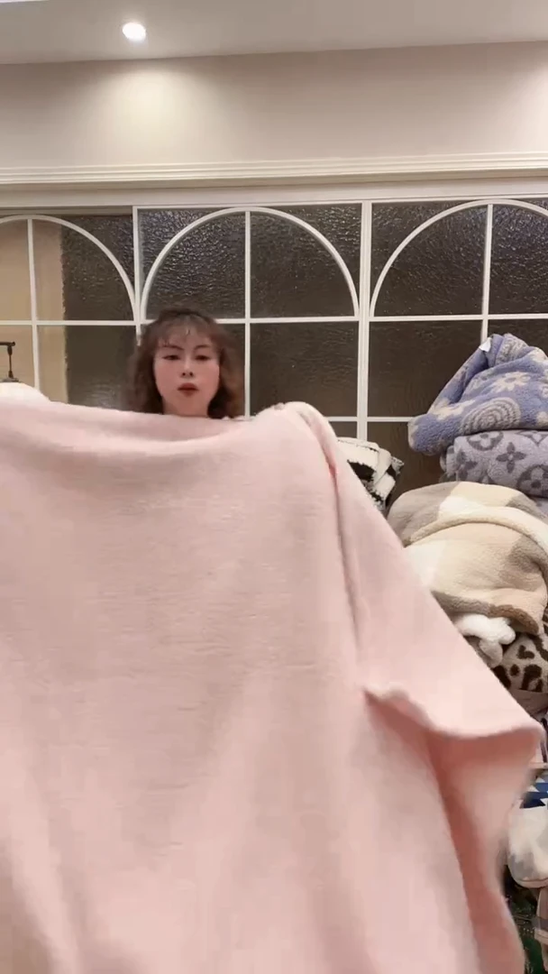 醋酯纤维1.2*1.7 浅粉色云朵