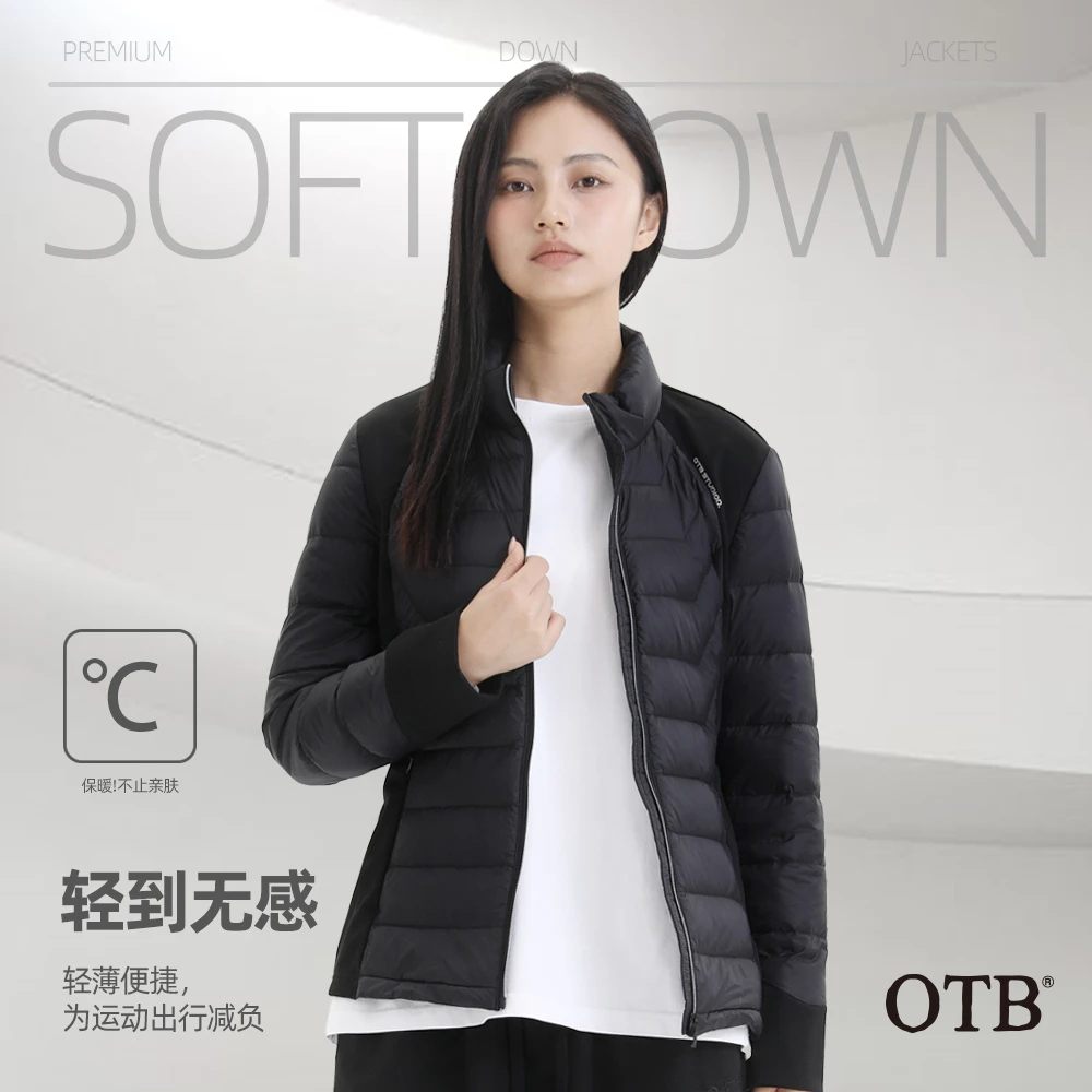 OTB男女同款立领轻薄气质羽绒服冬季保暖外套OTB010087 yy