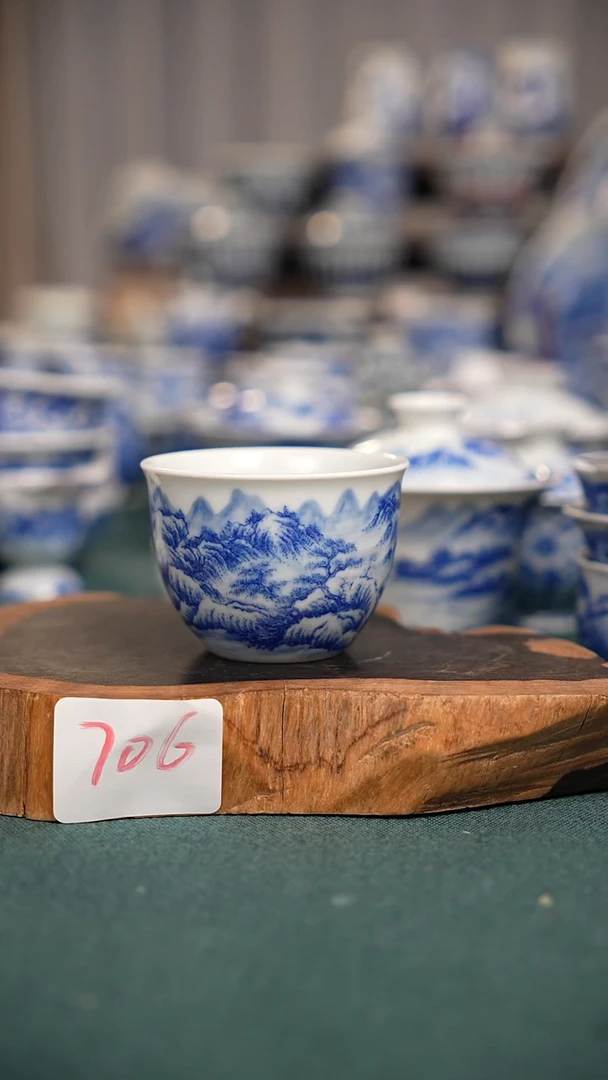 摆件瓷706全手工手绘茶器