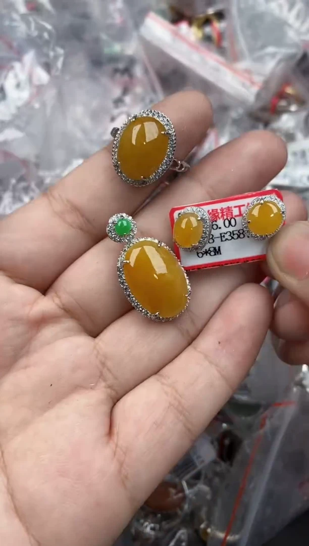 银S925镶嵌戒指翡翠1919    6